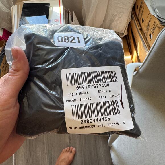 Madewell Essential Slim Tee Womens M Black Lightweight Cotton Crewneck Pullover - Picture 9 of 9